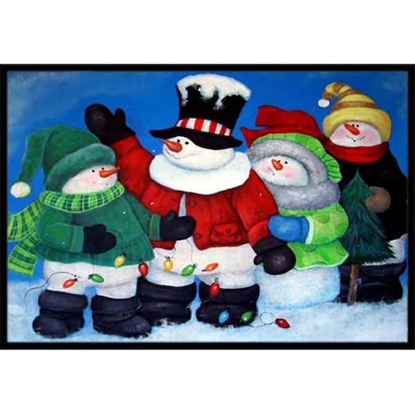 Carolines Treasures PJC1087JMAT The Light Brigade Snowman Indoor & Outdoor Mat, 24 x 36 in. PJC1087JMAT - main